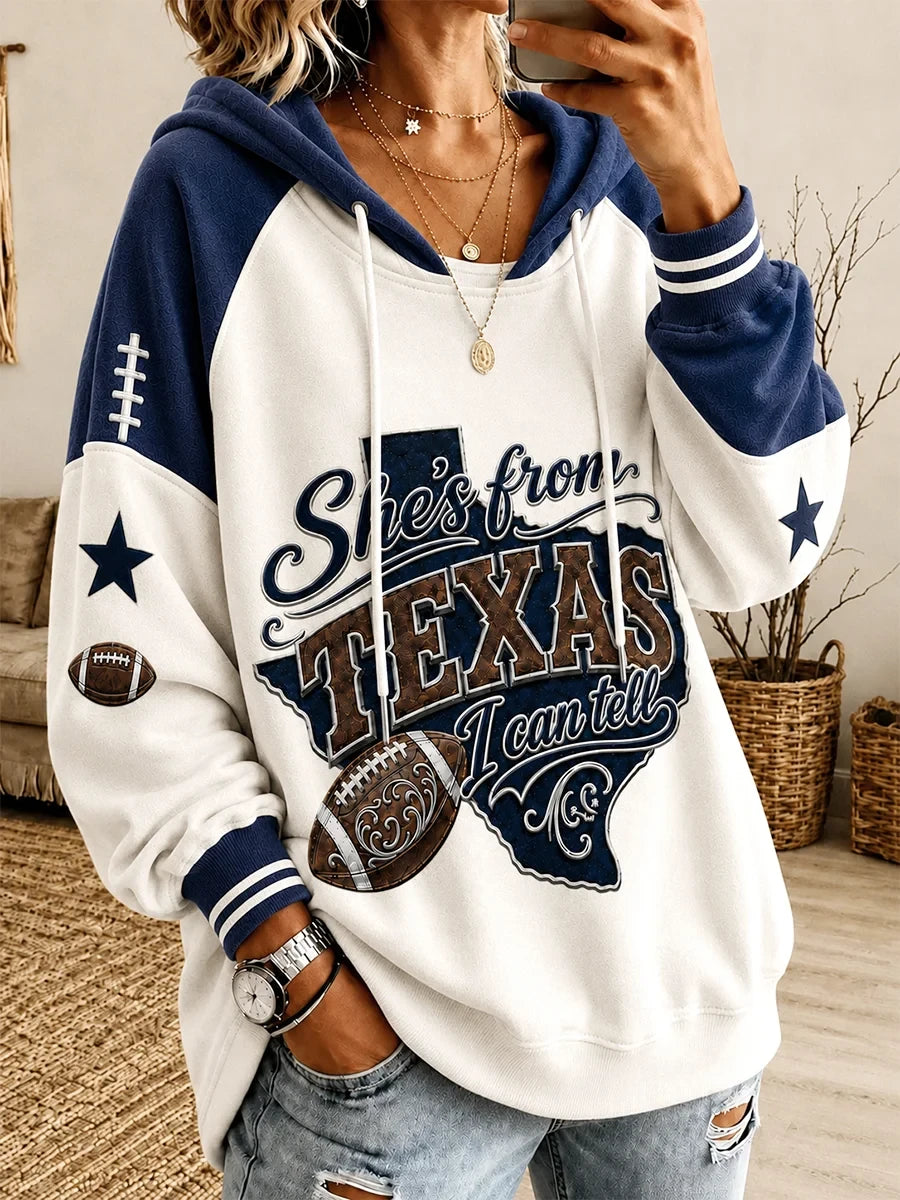 Dallas Cowboys She's From Texans Hoodie Best Presents For Cowboys Nation - Foxy23shop