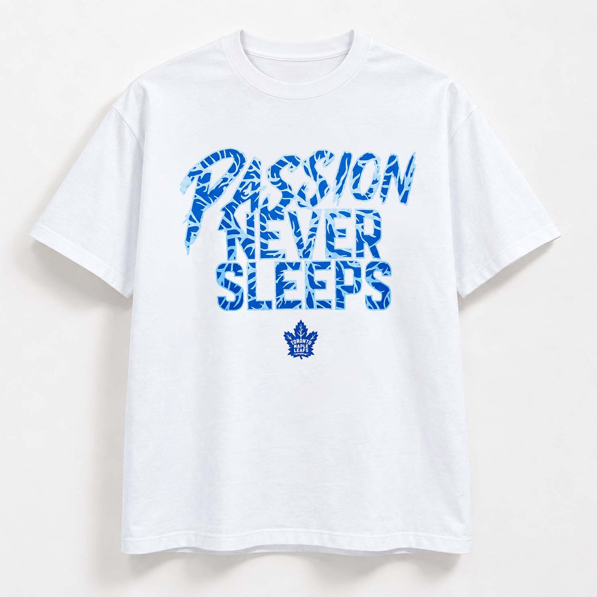 Toronto Maple Leafs Passion Never Sleeps T-Shirt Toronto Maple Leafs Merch Fan Gear - Foxy23shop
