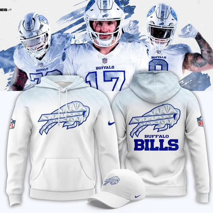 Buffalo Bills 2026 White Out Hoodie Buffalo Bills Apparel Cool Gifts For Fans - Foxy23shop