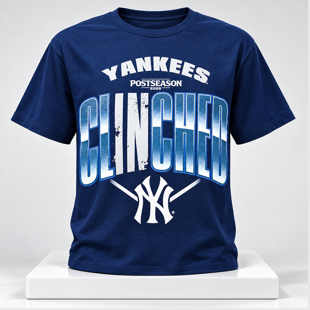 New York Yankees Merch Postseason 2026 Clinched T-Shirt Gifts For Yankees Fans - Foxy23shop