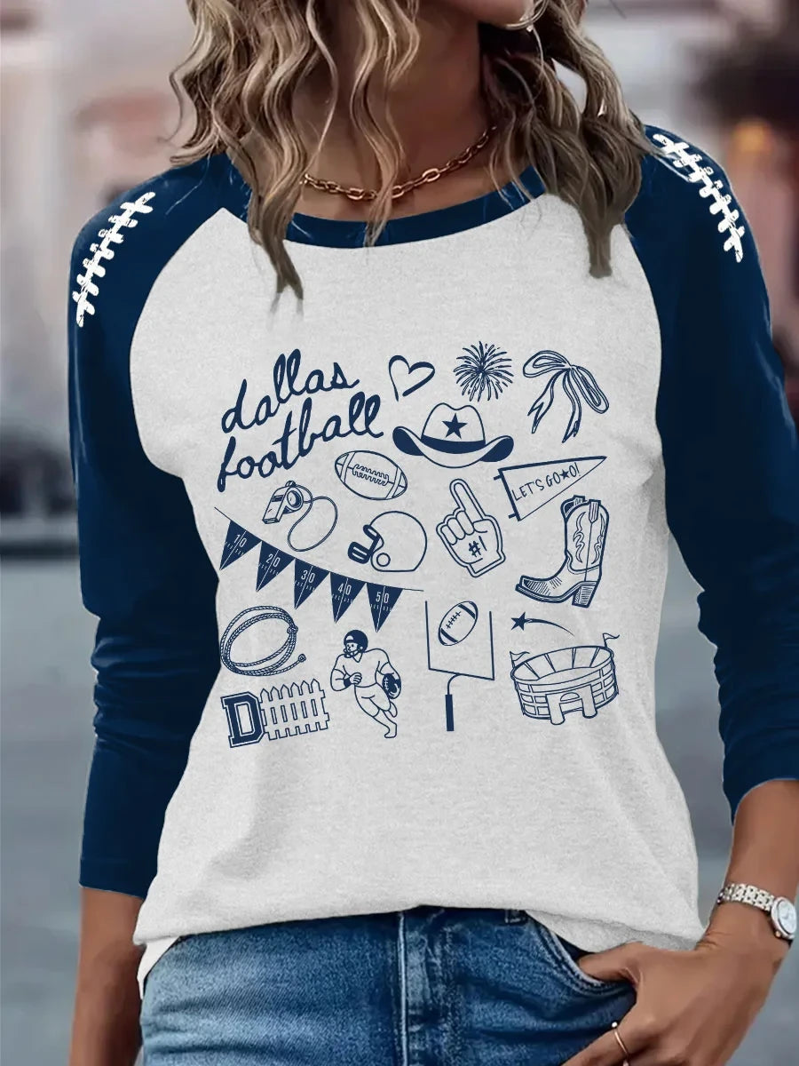 Dallas Cowboys American Football Long Sleeve Shirt 2026 Cowboys Clothing Line - Foxy23shop