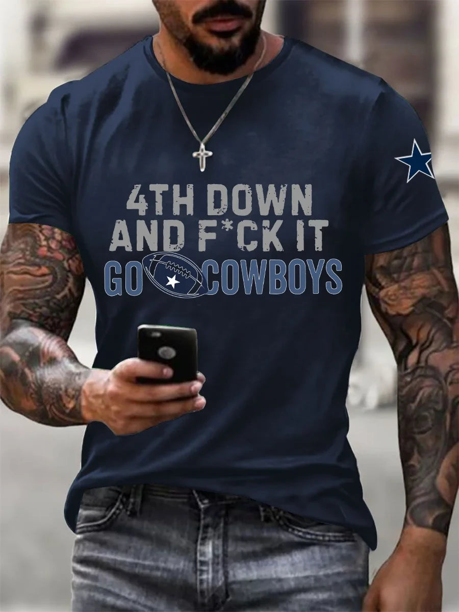 Dallas Cowboys Merch 4th Down And F It Go Cowboys Shirt Best Fan Gears - Foxy23shop