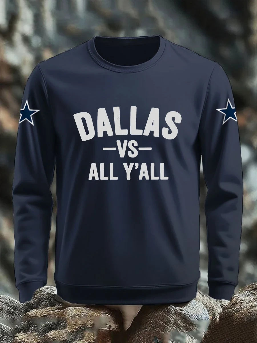 Dallas Cowboys Merch Dallas Yall vs All Long Sleeve Shirt Presents For Fans - Foxy23shop