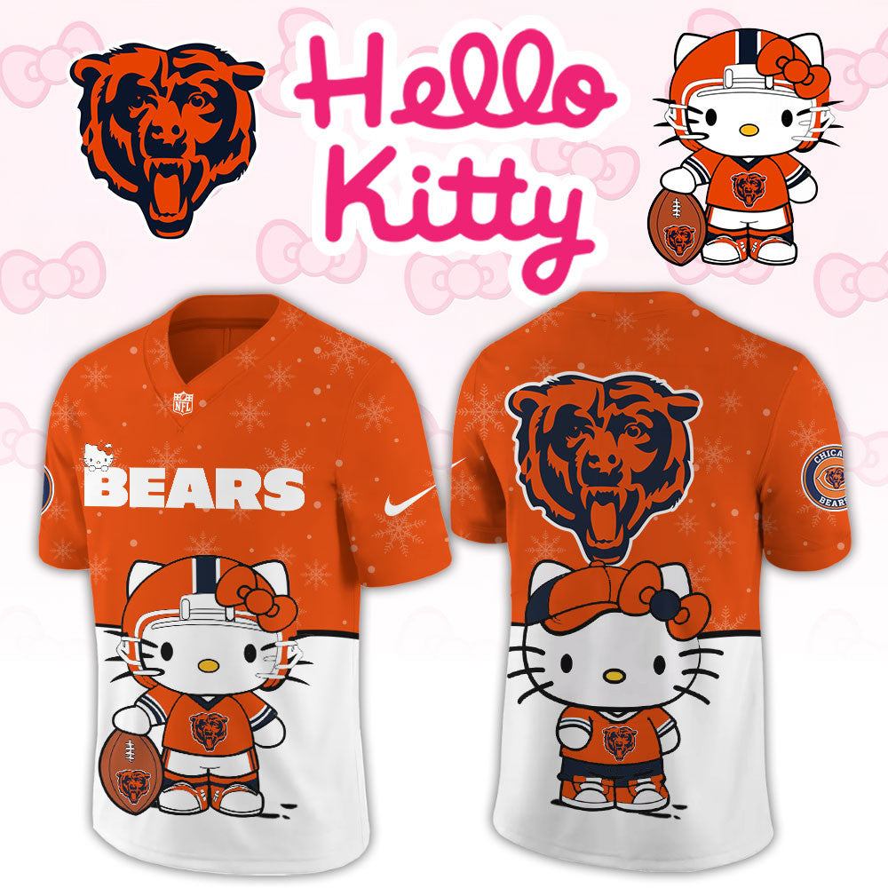 Chicago Bears x Hello KittY Jersey Chicago Bears Clothing Presents For Football Lovers - Foxy23shop