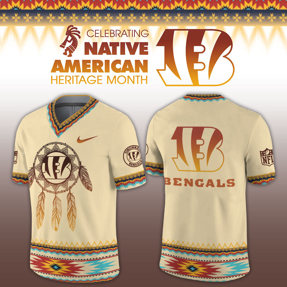 Cincinnati Bengals x Native American Haritage Month Jersey Cincinnati Bengals Clothing - Foxy23shop