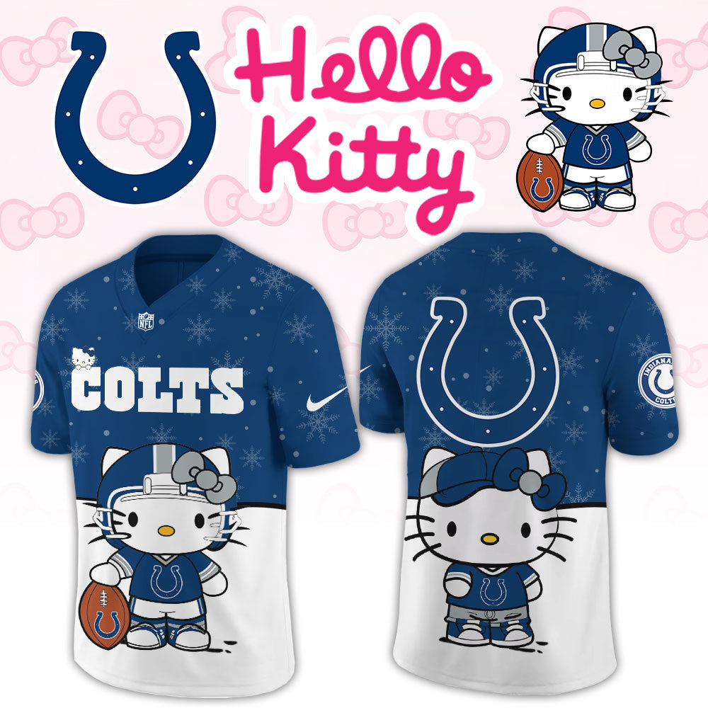 Indianapolis Colts x Hello Kitty Baseball Jersey Indianapolis Colts Clothing Gifts For Fans - Foxy23shop