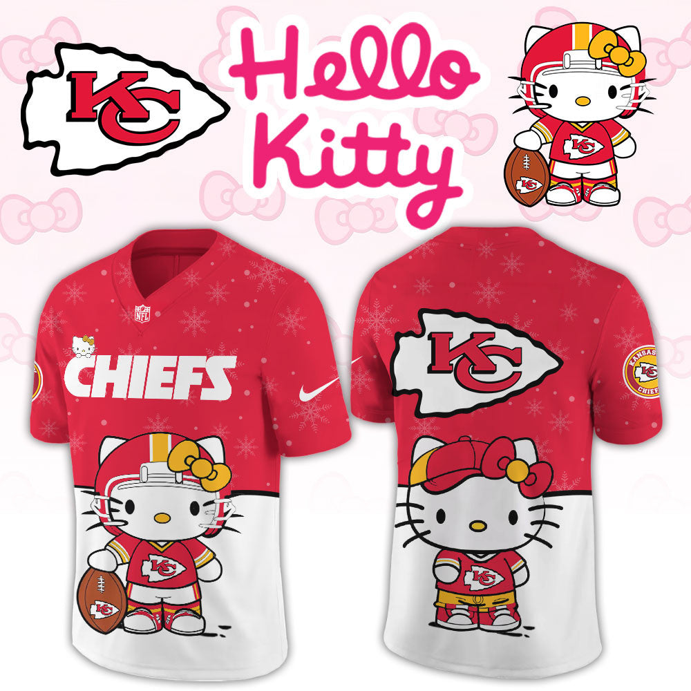 Kansas City Chiefs x Hello Kitty Jersey Kansas City Chiefs Clothing Best Fans Gears - Foxy23shop