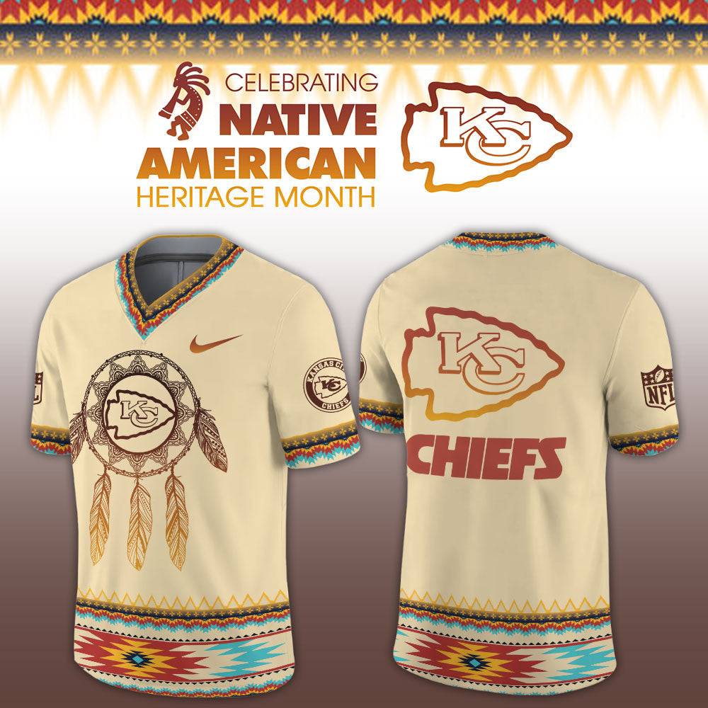 Kansas City Chiefs x Native American Heritage Month Jersey Kansas City Chiefs Clothing - Foxy23shop