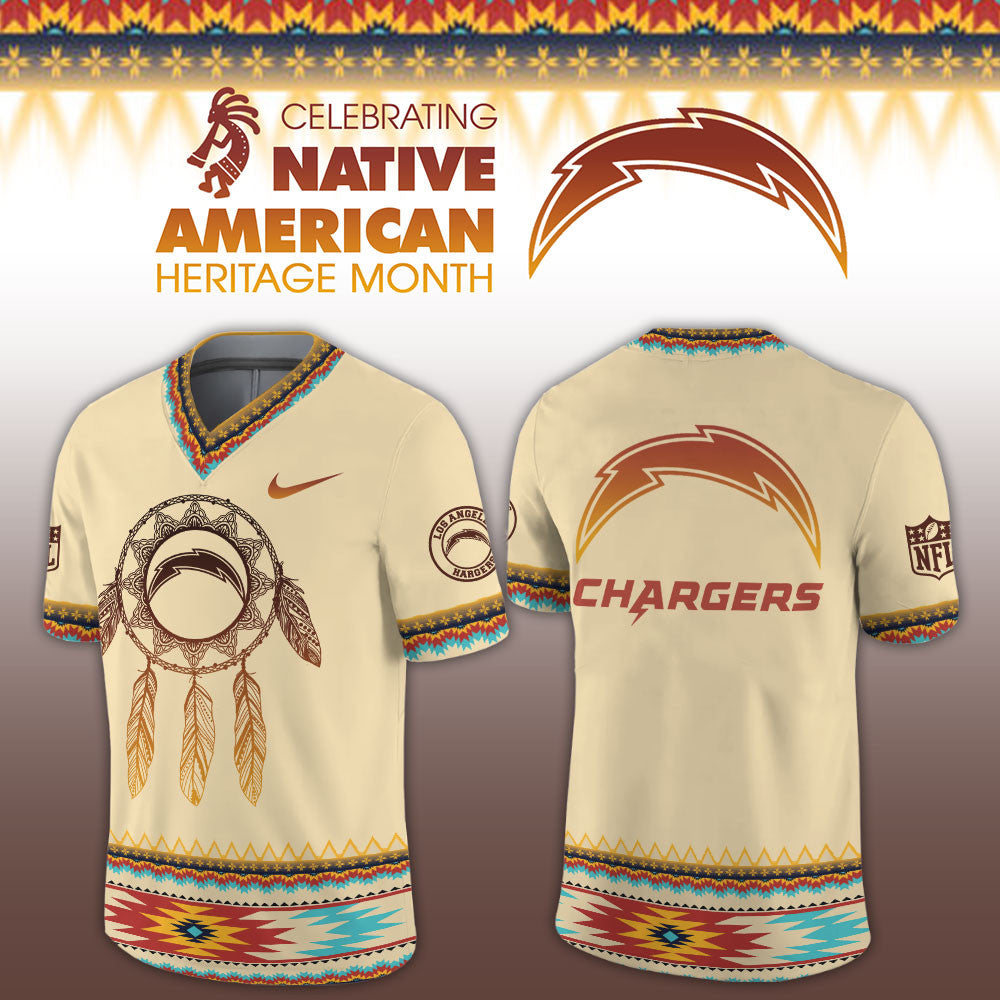 Los Angeles Chargers x Native American Heritage Month Jersey 2026 NFL Gameday Outfits - Foxy23shop