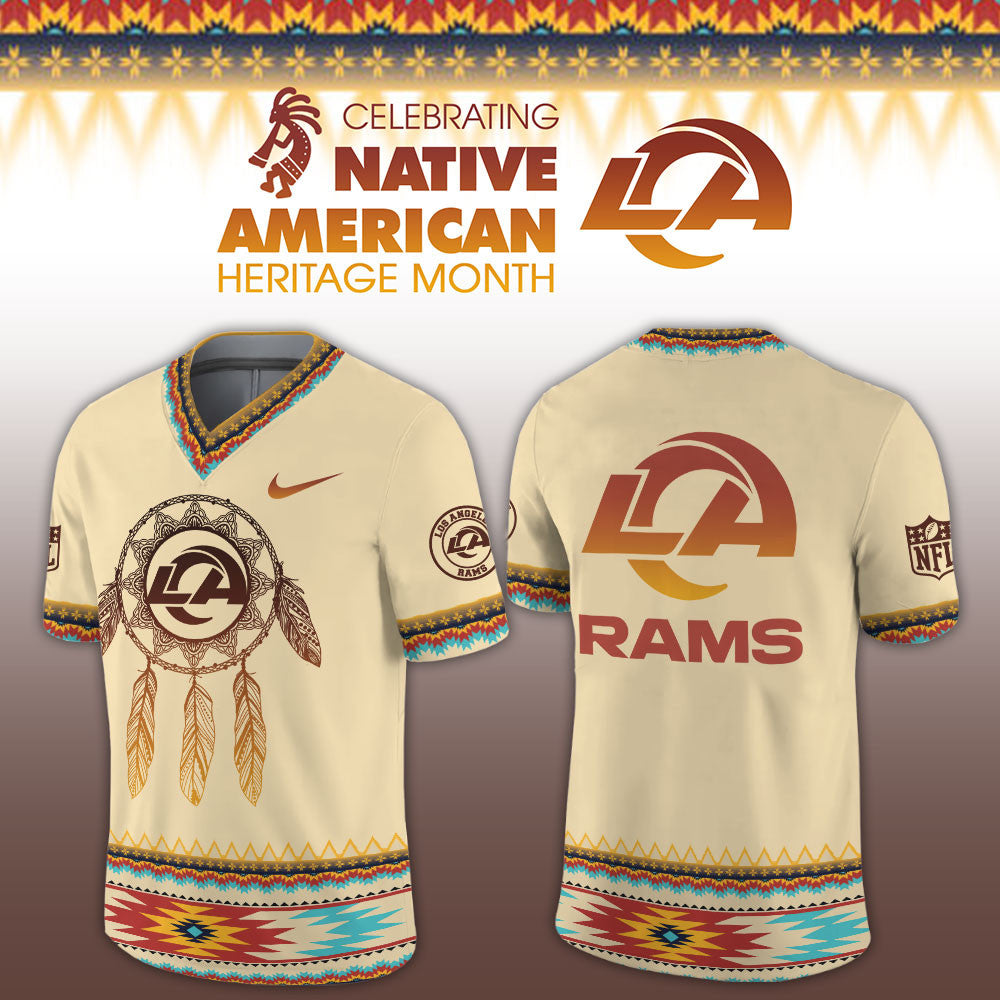 Los Angeles Rams x Native American Heritage Month Jersey Los Angeles Rams Gears For Fans - Foxy23shop