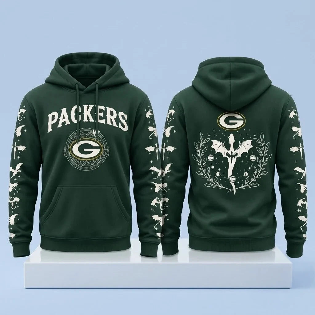 Green Bay Packers 2026 Fourth Wings Night Hoodie Green Bay Packers Apparel Fan Gear - Foxy23shop