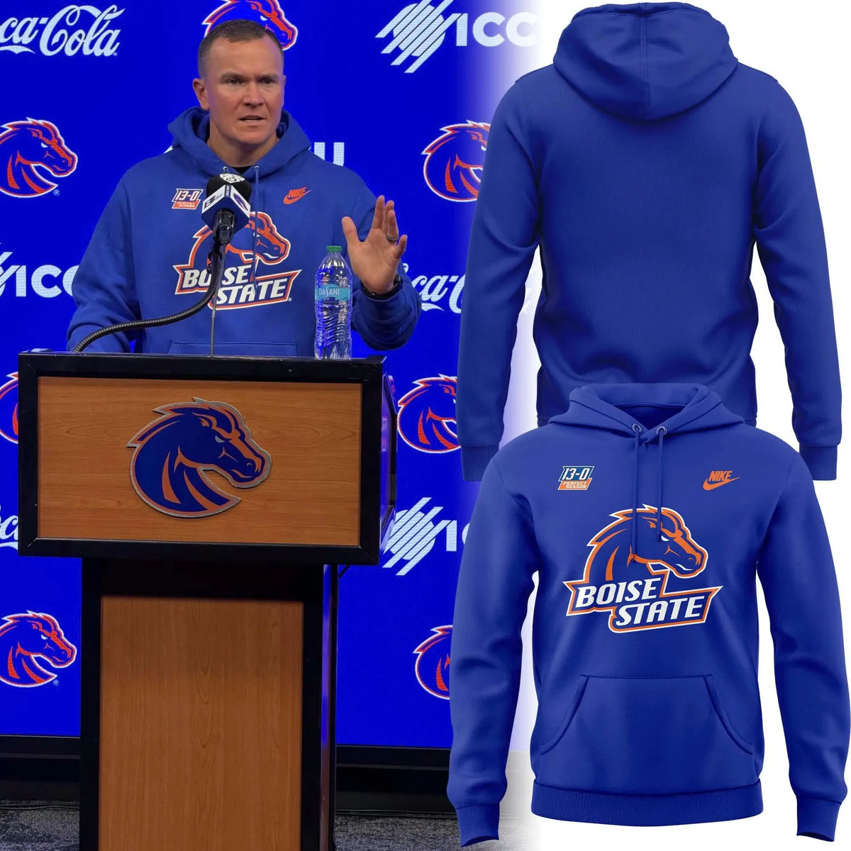 Boise State Broncos Head Football Coach Spencer Danielson Hoodie Boise State Broncos Merch Fan Gear - Foxy23shop