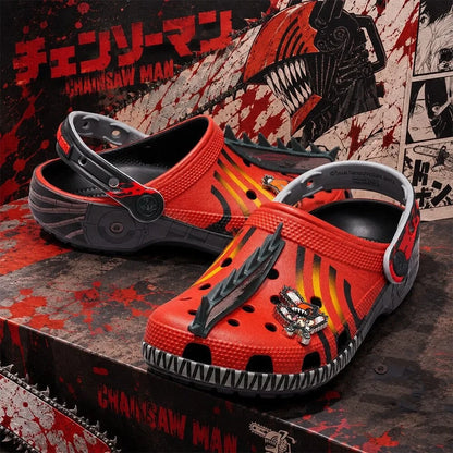 Chainsaw Man X Crocs Classic Clog 2026 Chainsaw Man Merch Gifts For Horror Lovers - Foxy23shop
