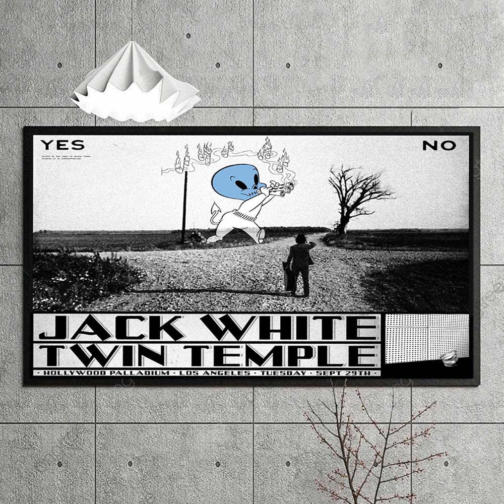 Jack White Night 2 Los Angeles 2026 Event Canvas Jack White Concert Poster Music Lover Gifts - Foxy23shop