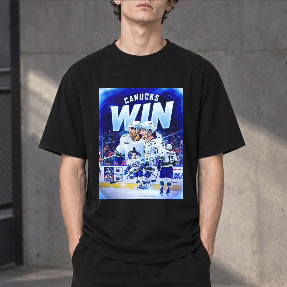 NHL Vancouver Canucks Opening Dub Secured Unisex Black T Shirt - Foxy23shop