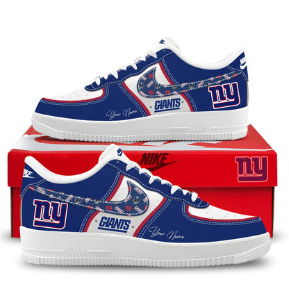 Custom New York Giants 2026 Sneakers New York Giants Merch Gifts For Fan - Foxy23shop