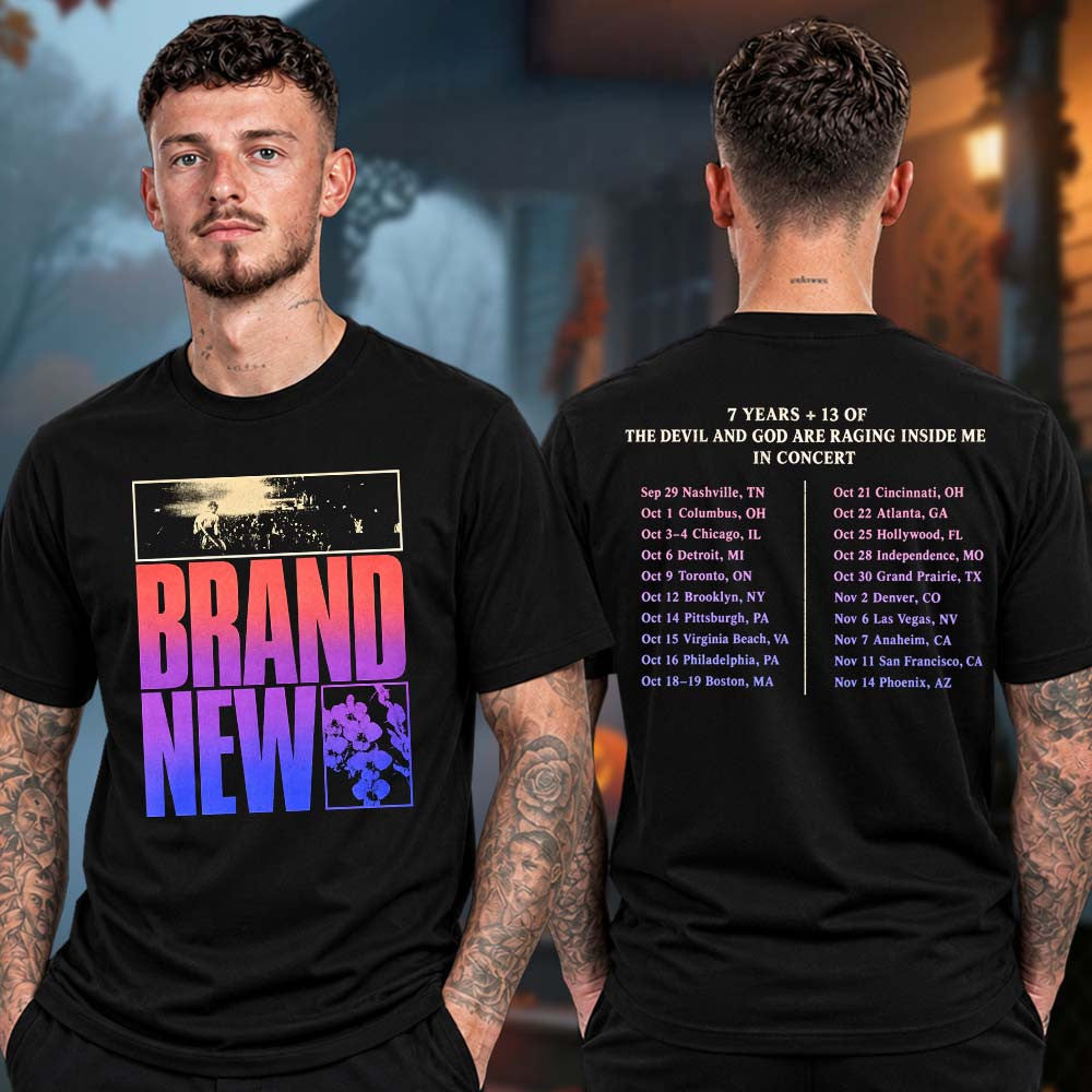 Brand New Merch The Devil And God Are Raging Inside Me 2026 T-Shirt Presents For Brand New Lovers - Foxy23shop