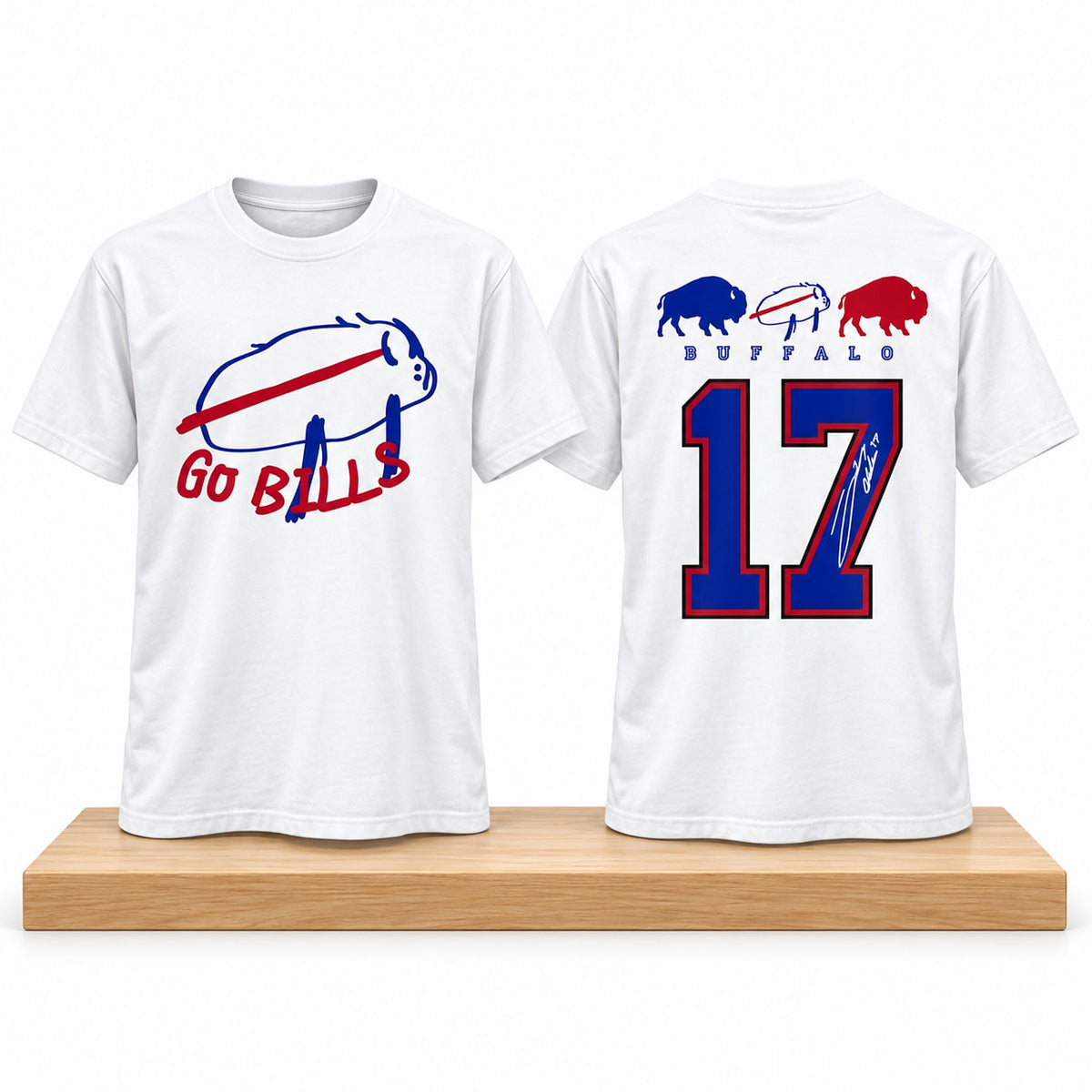 Josh Allen Go Bills A Drawing Bills 2026 T-Shirt Buffalo Bills Merch Fan Gifts - Foxy23shop