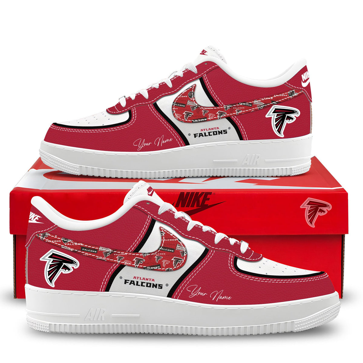 Personalized Atlanta Falcons 2026 NFL Sneakers Atlanta Falcons Merch Fan Gifts - Foxy23shop
