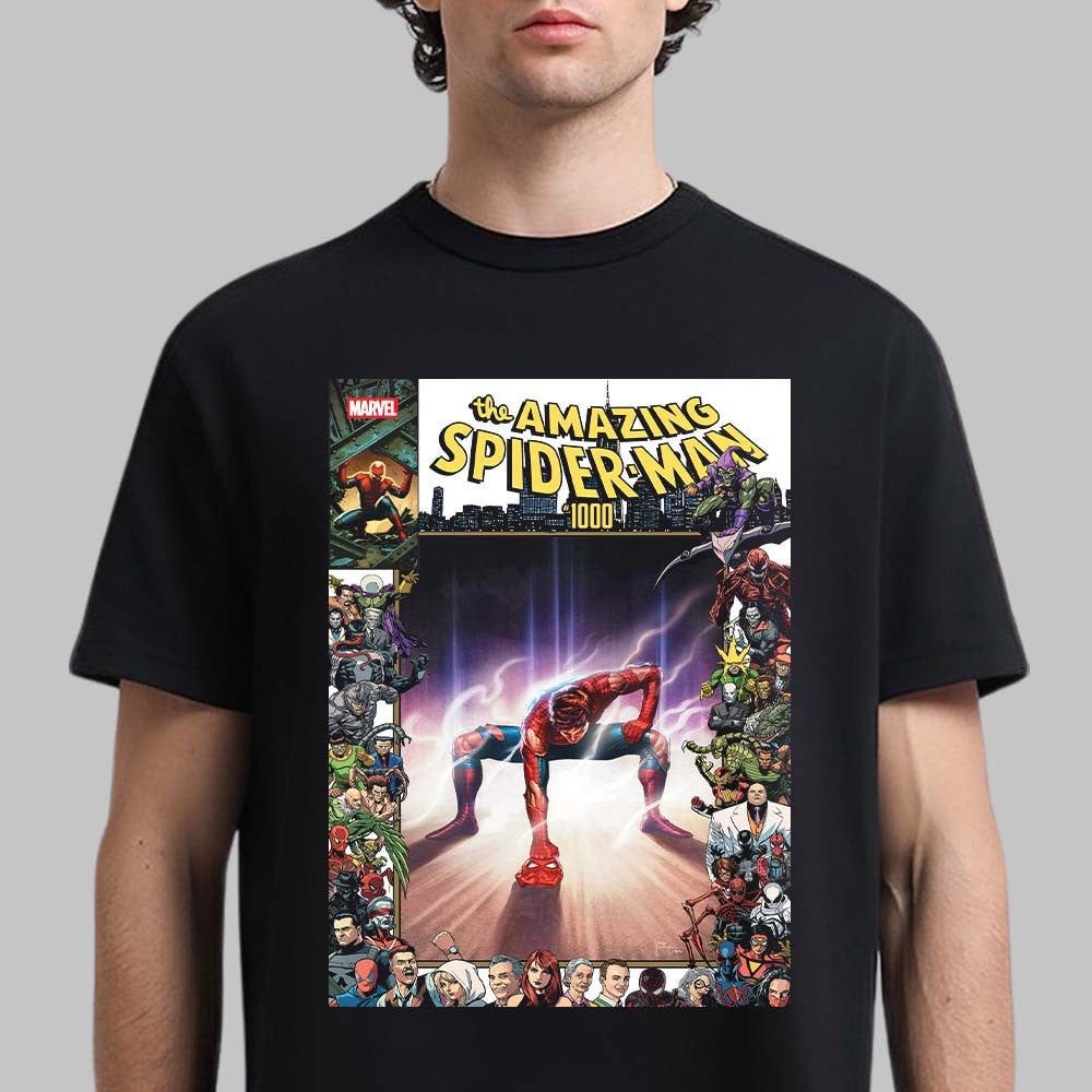 The Amazing Spider Man 1000 Cover Art One Piece Luffy Gear 2 Inspired T Shirt - Foxy23shop