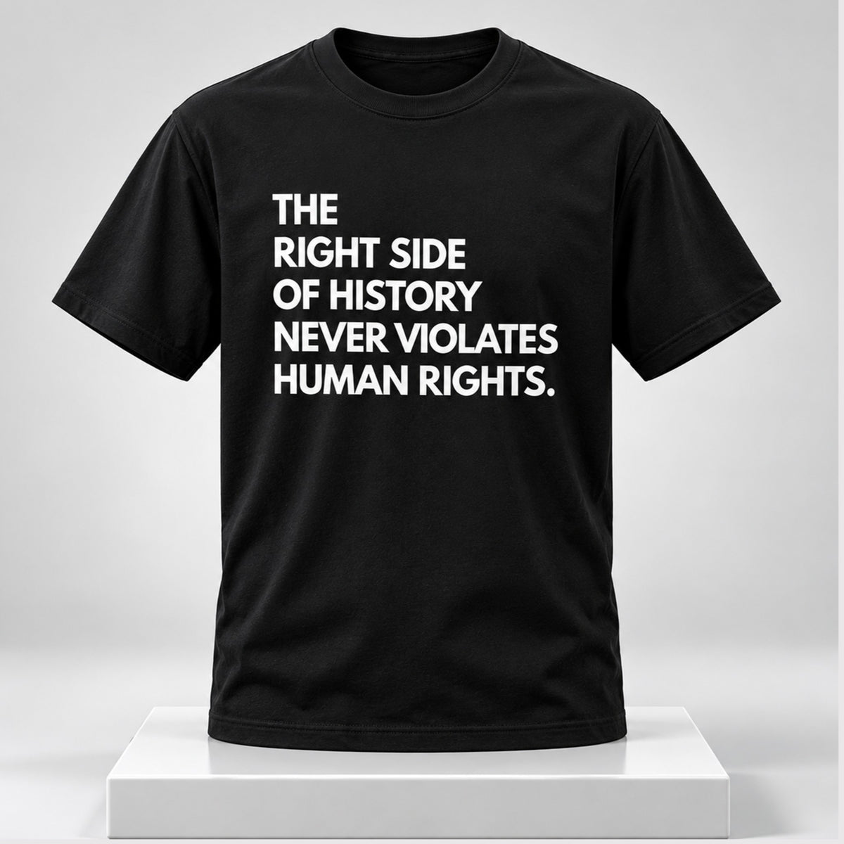The Right Side Of History Never Violates Human Rights 2026 T-Shirt Social Justice Clothes Gift Ideas - Foxy23shop