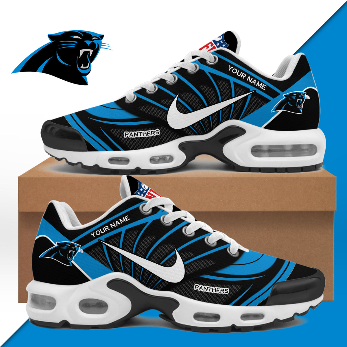 Personalized Carolina Panthers 2026 Sneakers Carolina Panthers Merch Presents For Fans - Foxy23shop