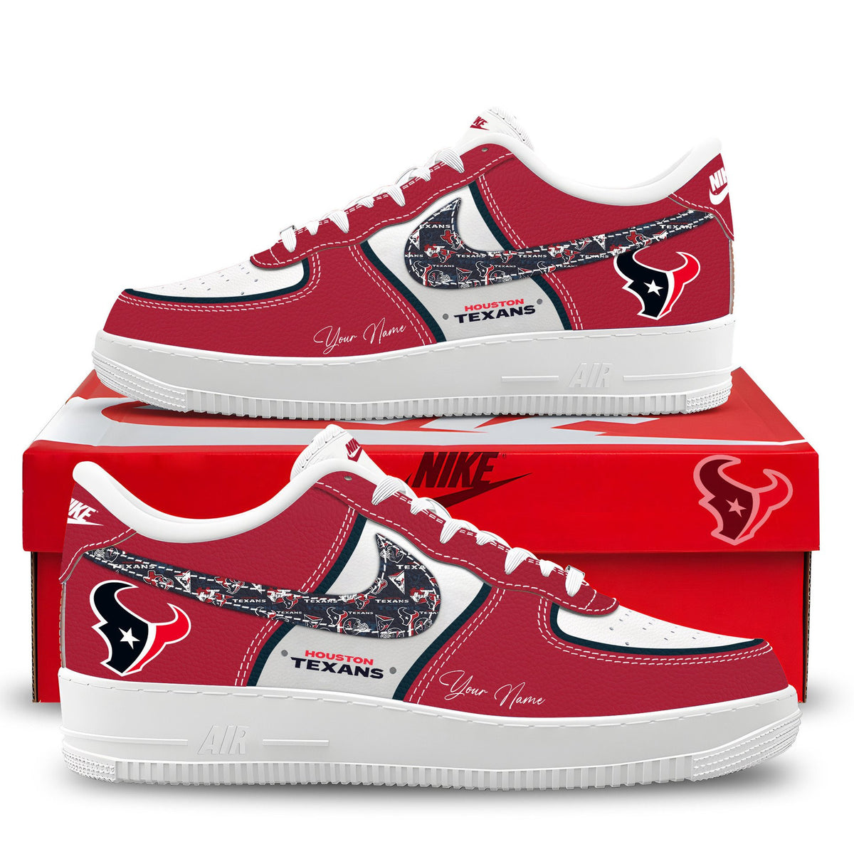 Personalized Houston Texans 2026 Sneakers Houston Texans Merch Gifts For Fans - Foxy23shop