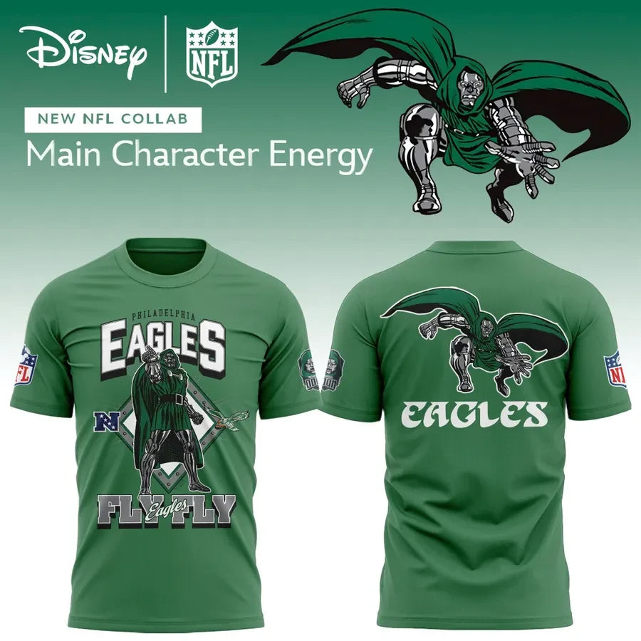 Disney X Philadelphia Eagles Doctor Doom Collaboration T-Shirt Gifts For Football Lovers - Foxy23shop