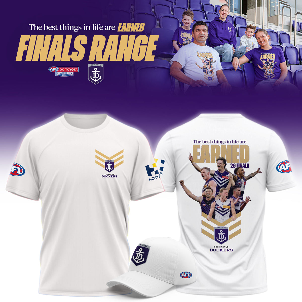 Fremantle Dockers 2026 AFL Finals Series T-Shirt Fremantle Dockers Clothes Fan Gear - Foxy23shop