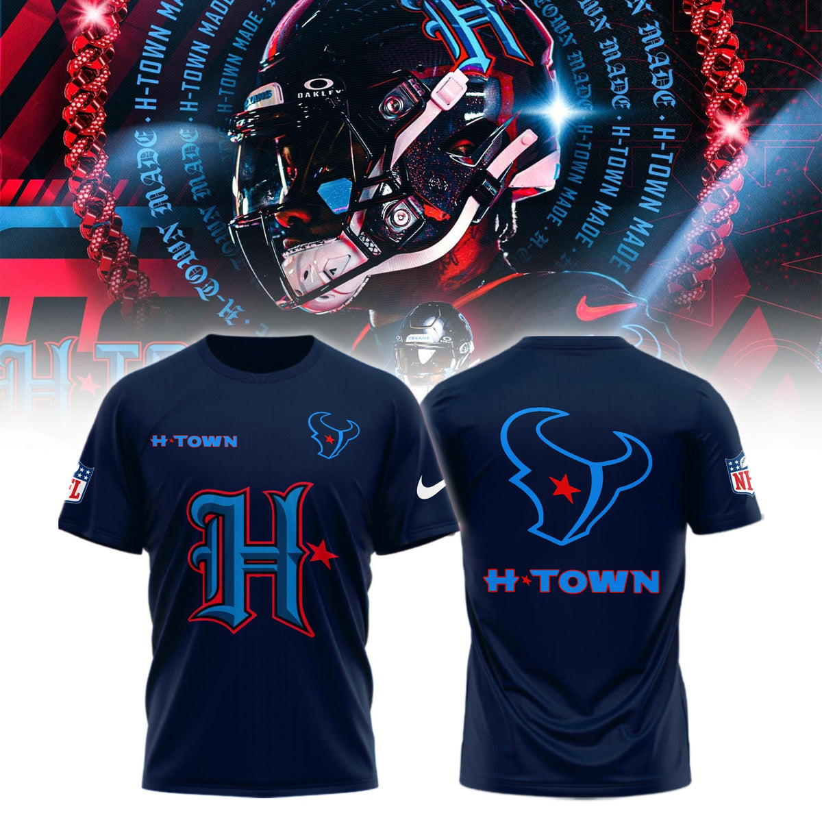 Houston Texans Merch H Town NFL 2026 Shirt Unique Gifts For Football Lovers - Foxy23shop