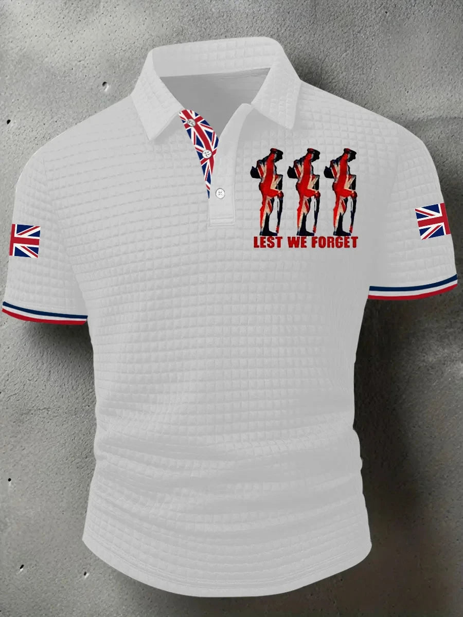 Lest We Forget Polo Shirt Honor Their Sacrifice Shirt Gift For Military Dads - Foxy23shop