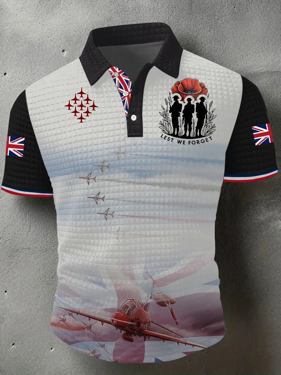 Lest We Forget Polo Shirt Honor Their Sacrifice Apparel Gift For Veterans - Foxy23shop