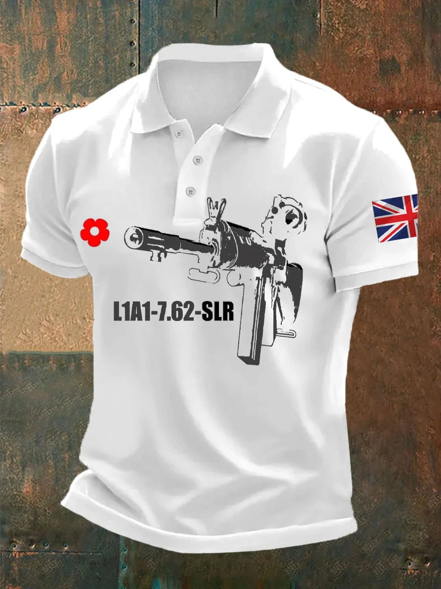 Lest We Forget Polo Men's British Remembrance Day Merch Clothes Special Gifts Ideas - Foxy23shop