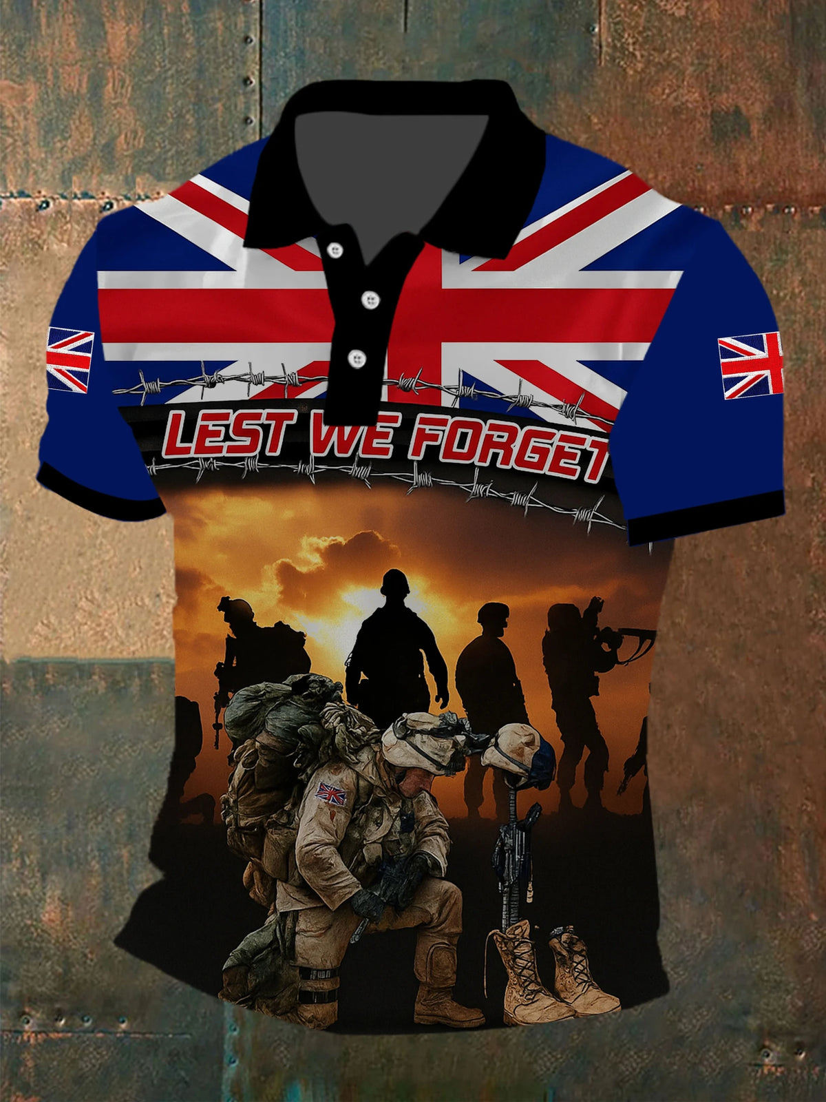 Lest We Forget Polo Shirt Remember Their Service Apparel Gift For Military Brothers - Foxy23shop