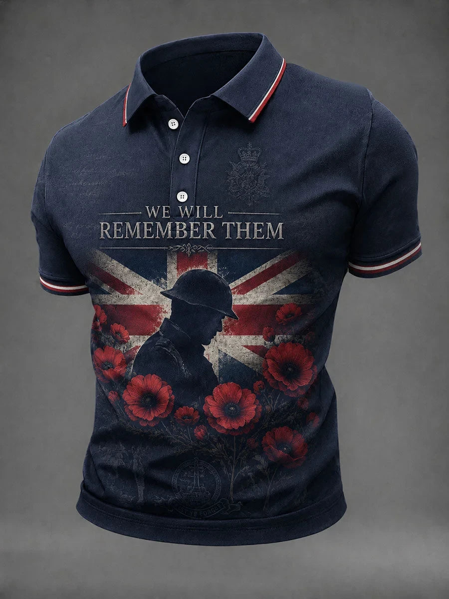We Will Remember Them Polo Shirt Lest We Forget Fallen Heroes Gift For Brothers - Foxy23shop