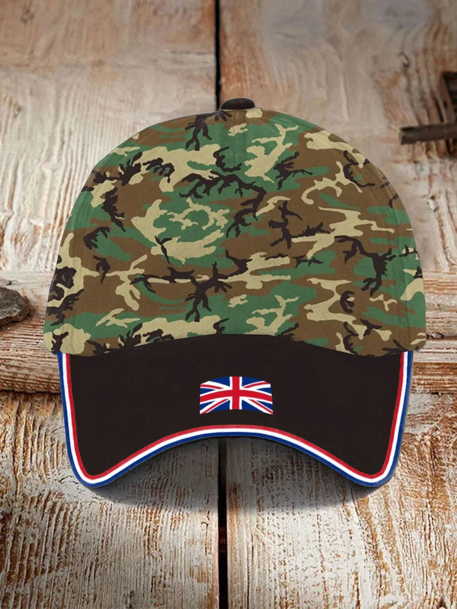 Skull Camouflage Baseball Cap Remembrance Day Hat Unique Gift For Brothers - Foxy23shop