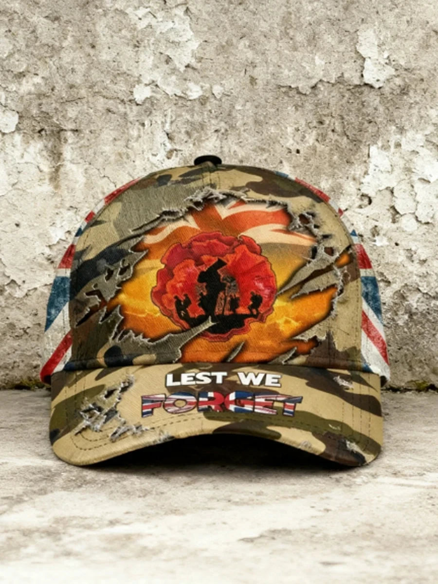 Lest We Forget Baseball Cap Remembrance Day Hat Gift For Patriot Husbands - Foxy23shop