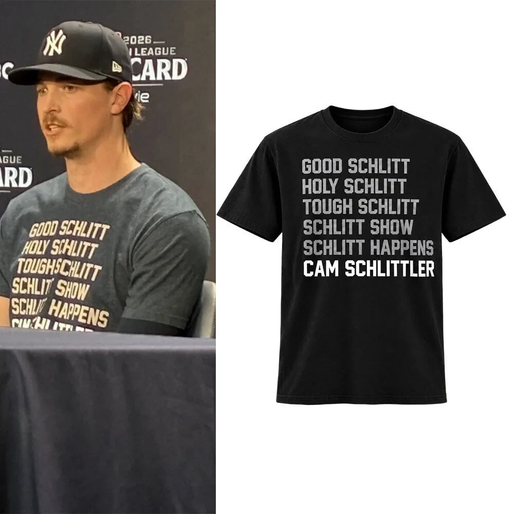 Max Fried Cam Schlittler Good Schlitt Black T-Shirt Streetwear Gifts For Cam Schlittler Fans - Foxy23shop
