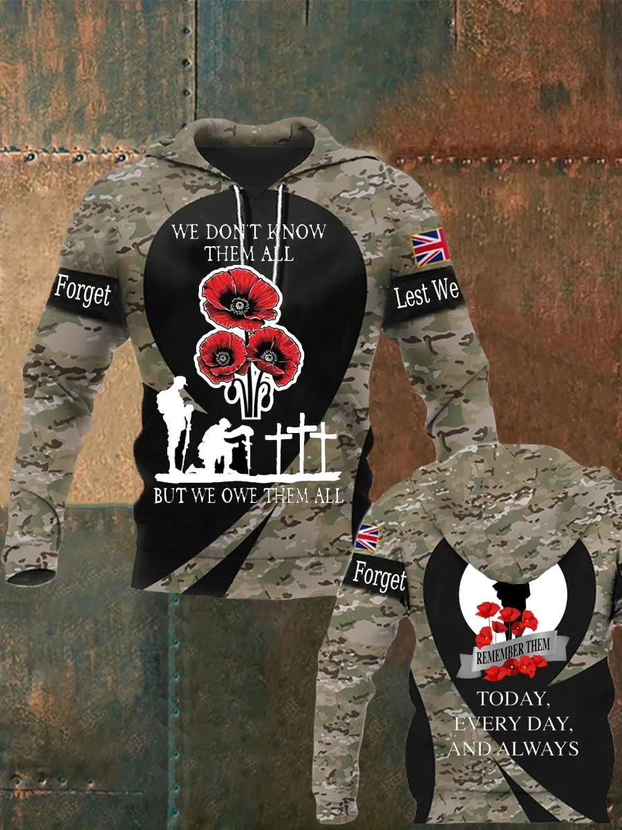 We Don't Know Them All But We Owe Them All Hoodie Remembrance Clothing Gift For Veteran - Foxy23shop