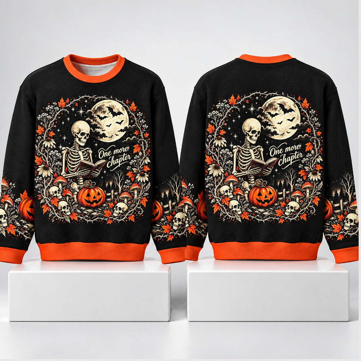 One More Chapter Halloween 2026 Sweatshirt Halloween Merch Gifts For BFF - Foxy23shop