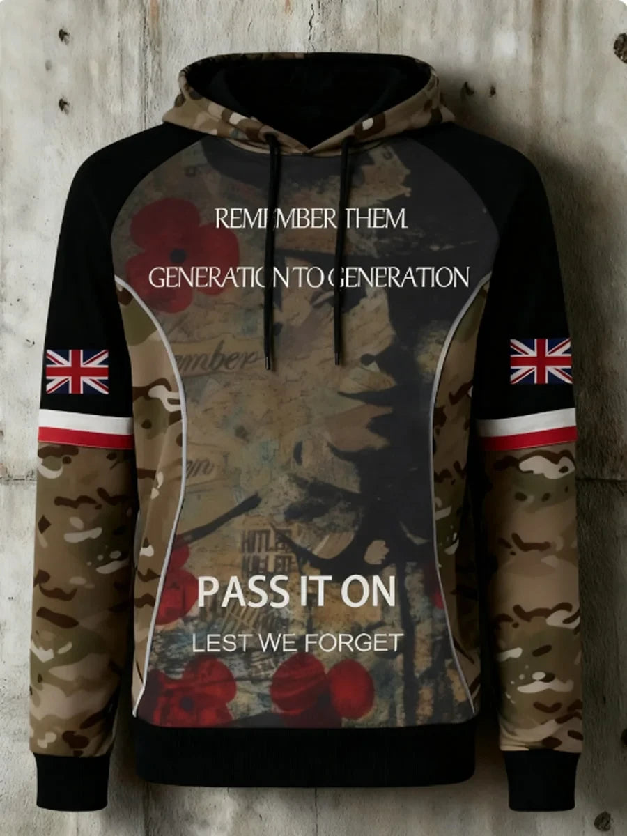 Lest We Forget Hoodie 11Th November Remembrance Day Apparel Gift For Brothers - Foxy23shop