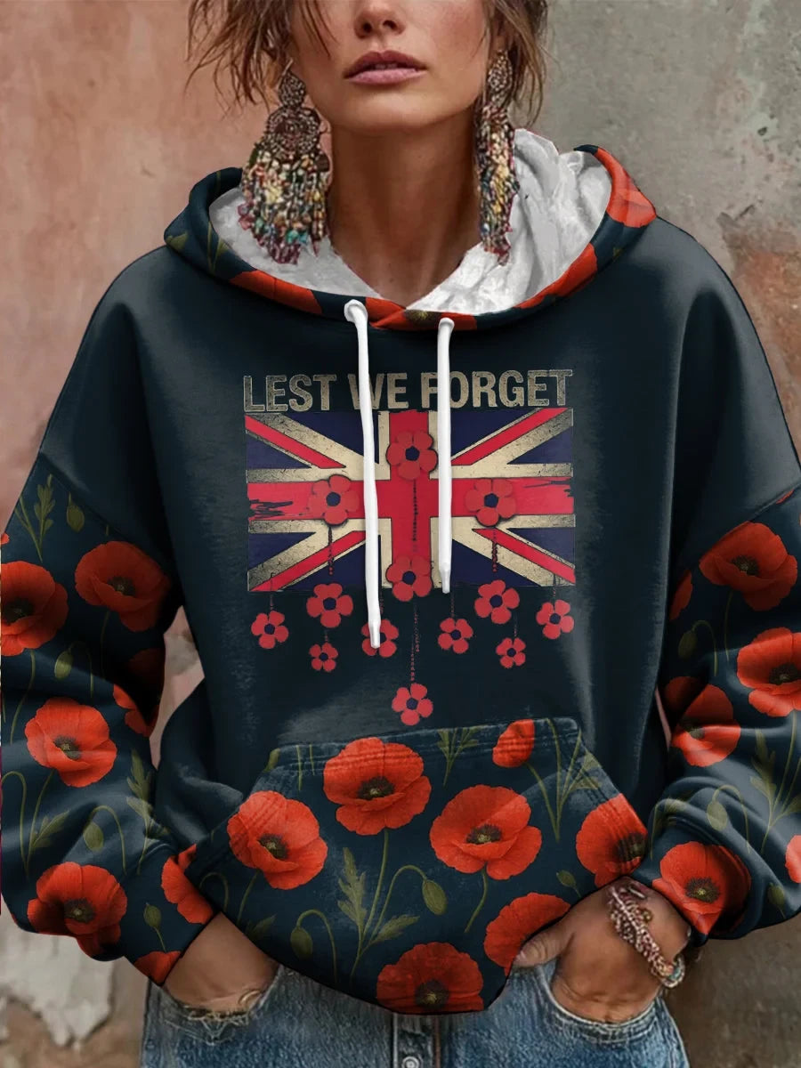 Lest We Forget Hoodie Remember Fallen Heroes Apparel Gift For Moms - Foxy23shop