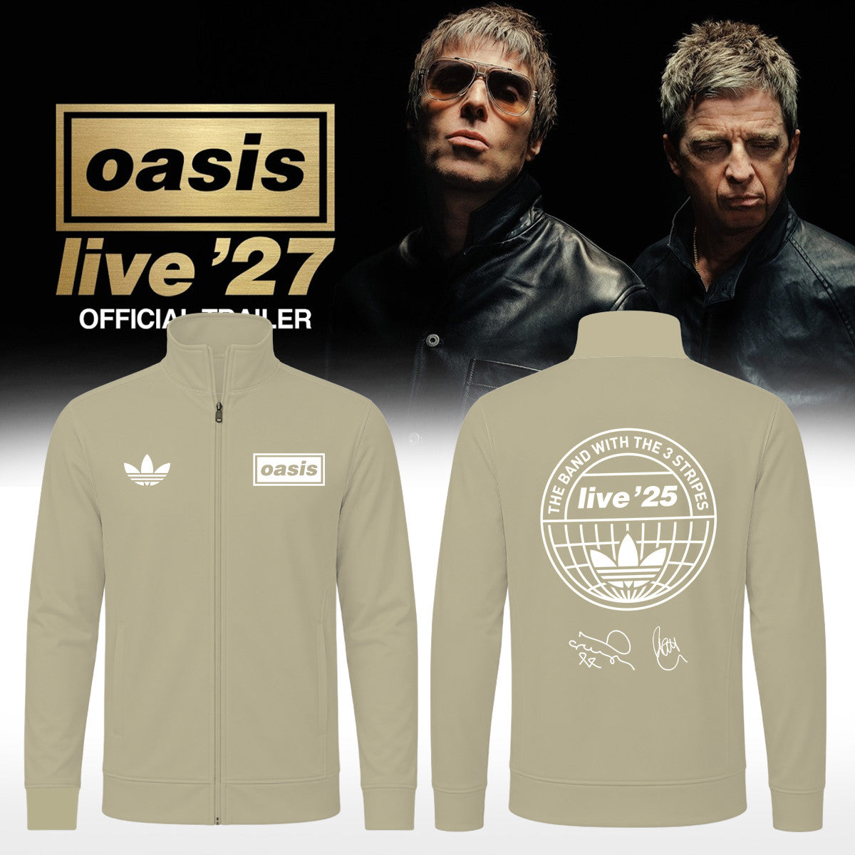 Oasis Merch Live 27 World Tour Jacket Oasis Apparel Presents For Rock Fans - Foxy23shop