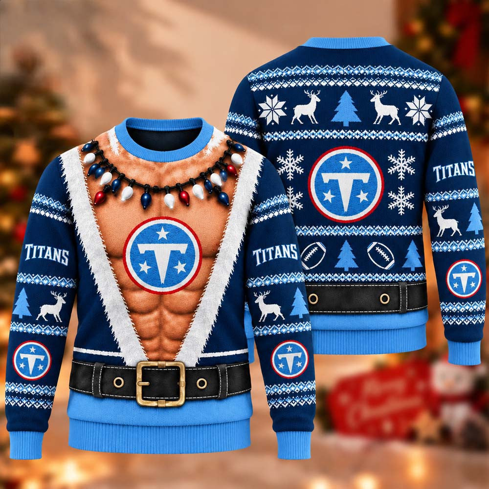 Tennessee Titans Funny Body 2026 Ugly Christmas Sweater Xmas Gifts For Fan - Foxy23shop