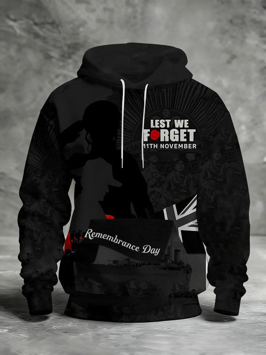 Lest We Forget Hoodie Remember And Honor Shirt Gift For Patriotic Husbands - Foxy23shop