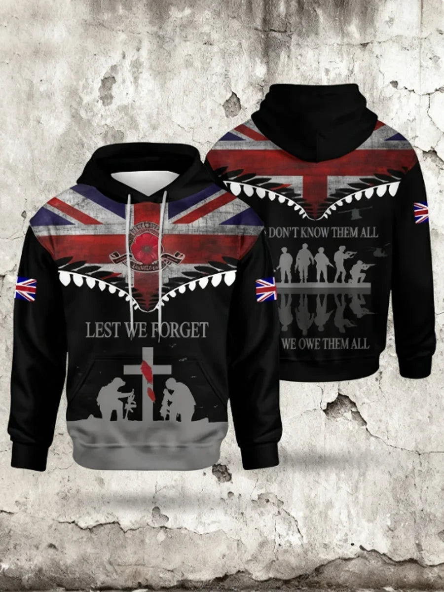 Lest We Forget Hoodie Lest We Forget Memorial Apparel Gift For Patriotic Brothers - Foxy23shop