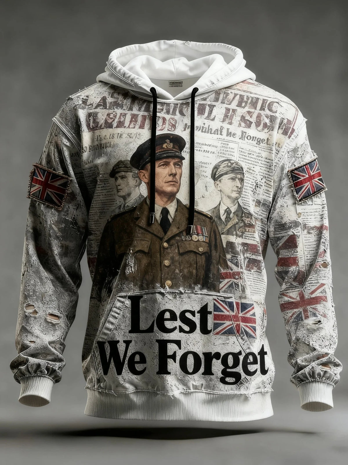 Lest We Forget Hoodie Military Remembrance Apparel Gift For Veteran Fathers - Foxy23shop