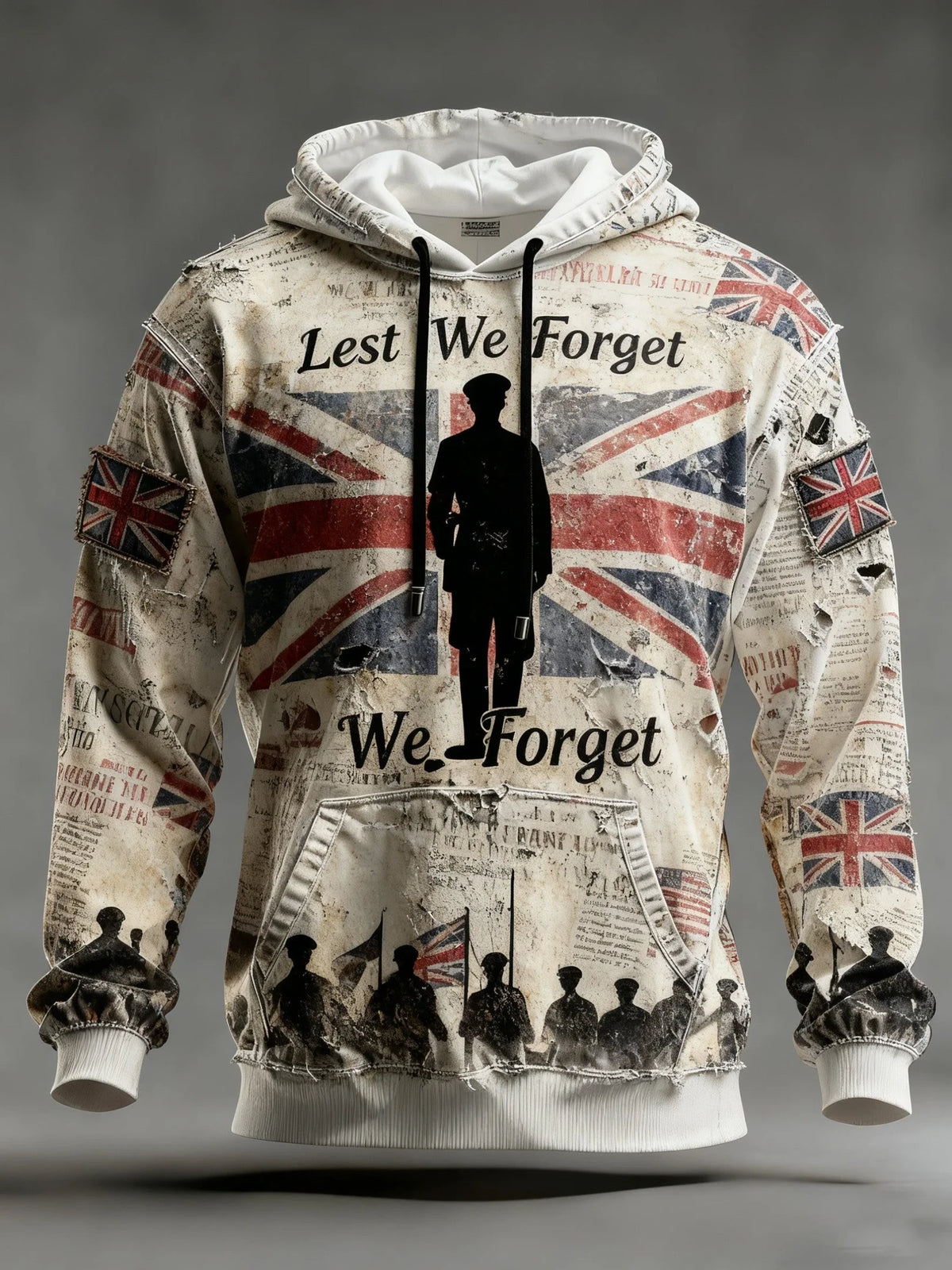 Lest We Forget Hoodie Fallen Heroes Apparel Gift For Patriotic Friends - Foxy23shop