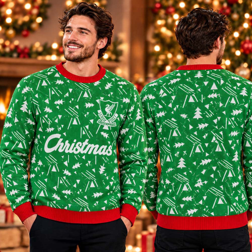 Liverpool FC Christmas Ugly Sweater Liverpool Merch Xmas Gifts For Soccer Lovers - Foxy23shop