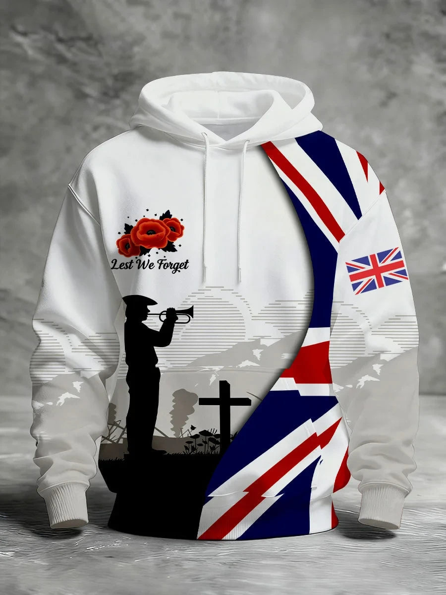 Lest We Forget Hoodie Remember And Honor Apparel Gift For Veteran Fathers - Foxy23shop